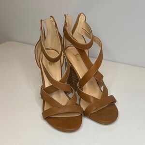 SHEIN Brown Strappy High Heel Sandals